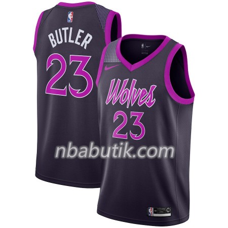 NBA Mænd Trøje Minnesota Timberwolves Jimmy Butler 23 2018-19 Nike City Edition Lilla Swingman
